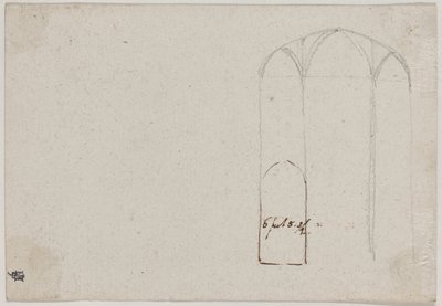 Querschnitt einer gotischen Kirche [verso] von Benjamin West