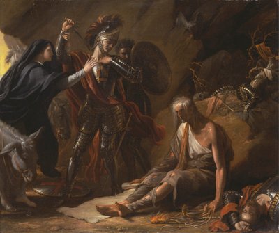 Die Höhle der Verzweiflung von Benjamin West