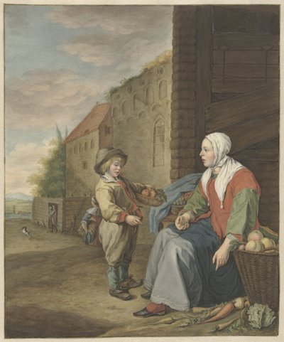Die Gemüsehändlerin von Benjamin Wolff