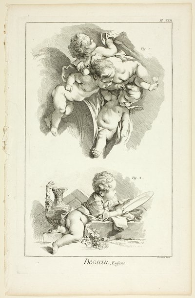 Entwurf: Kinder, aus Encyclopédie von Benoit Louis Prevost