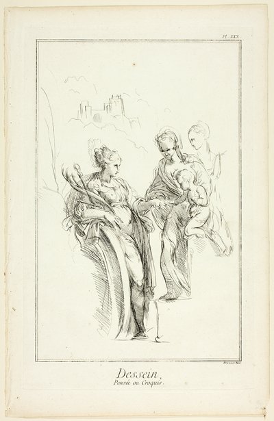 Entwurf: Skizze, aus Encyclopédie von Benoit Louis Prevost