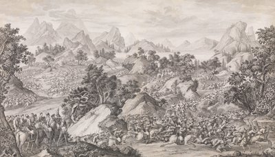 Die Schlacht von Qos-qulaq, 1774 von Benoit Louis Prevost