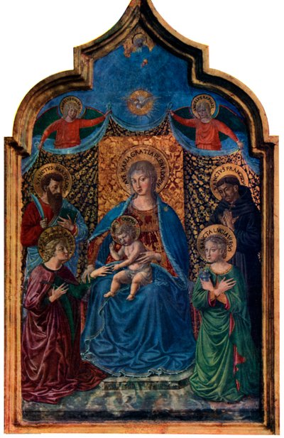Mystische Hochzeit der Heiligen Katharina von Benozzo Gozzoli