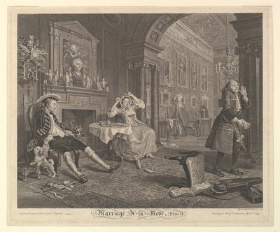 Marriage A-la-Mode, Platte II, April 1745 von Bernard Baron