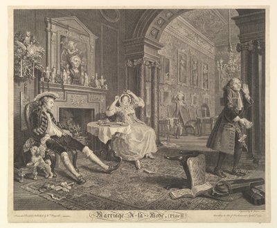 Marriage A-la-Mode, Platte II, 1. April 1745 von Bernard Baron