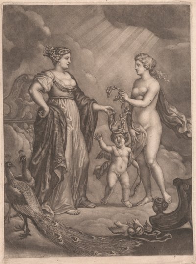 Juno, Venus und Amor von Bernard Lens