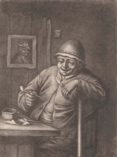 Mann beim Rauchen von Bernard Lens