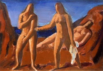 Gruppe von Badenden von Bernard Meninsky