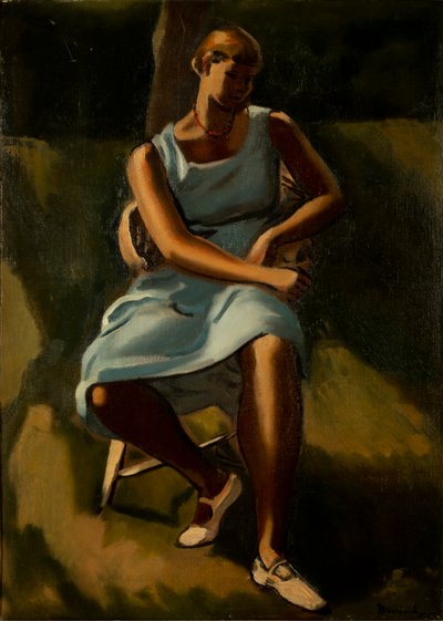 Sitzende Frauenfigur von Bernard Meninsky