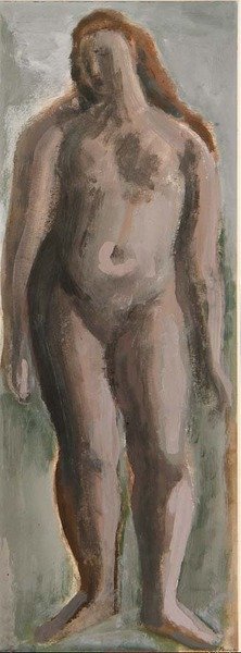 Stehende weibliche Figur von Bernard Meninsky