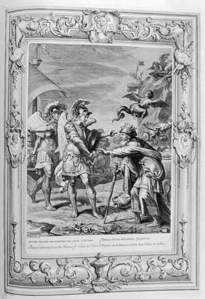 Phineus und die Harpyien von Bernard Picart