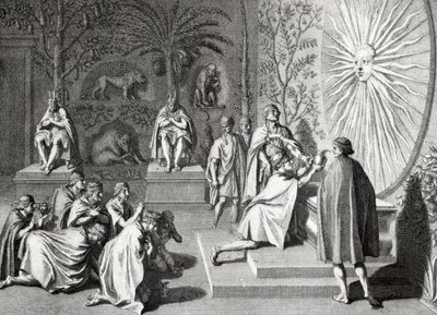 Sonnenanbetung der Inkas von Bernard Picart