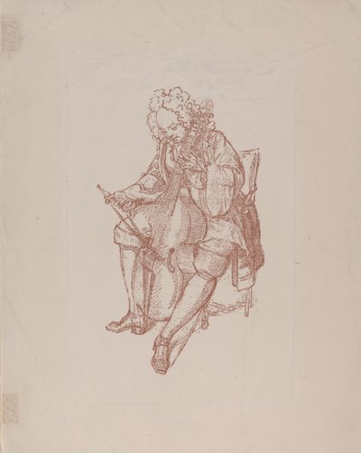 Der Bassgeigenspieler, 1707 von Bernard Picart