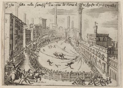 Die Piazza, Siena von Bernardino Capitelli