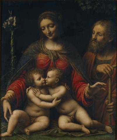 Die Heilige Familie mit Johannes dem Täufer von Bernardino Luini