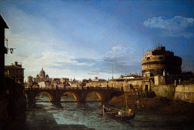 Zwei Ansichten von Rom von Bernardo Bellotto