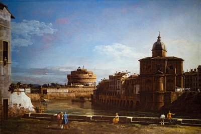 Zwei Ansichten von Rom von Bernardo Bellotto