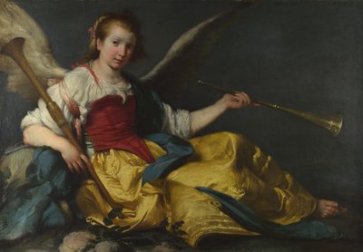 Eine Personifikation des Ruhms, ca. 1635 von Bernardo Strozzi