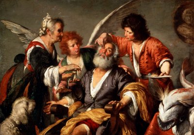 Die Heilung des Tobit, um 1635. von Bernardo Strozzi