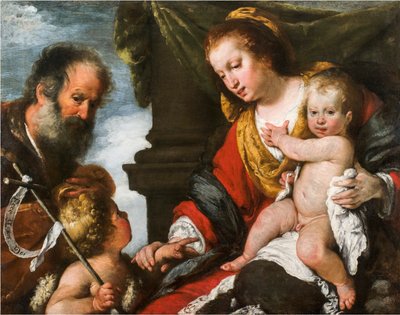Die Heilige Familie von Bernardo Strozzi