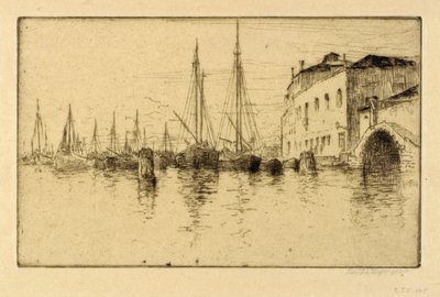Entlang der Giudecca, Venedig von Bertha E. Jaques