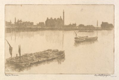 Nebel auf der Themse von Bertha E. Jaques
