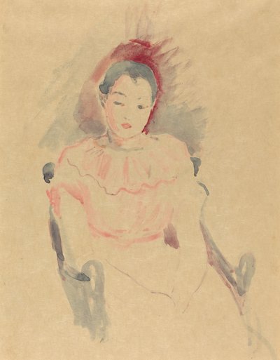 Sitzendes Mädchen von Berthe Morisot