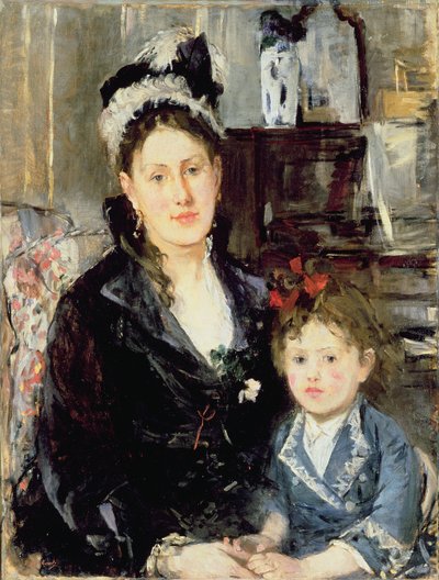 Mme Boursier und ihre Tochter von Berthe Morisot