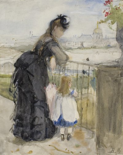 Auf dem Balkon, 1871-72 von Berthe Morisot