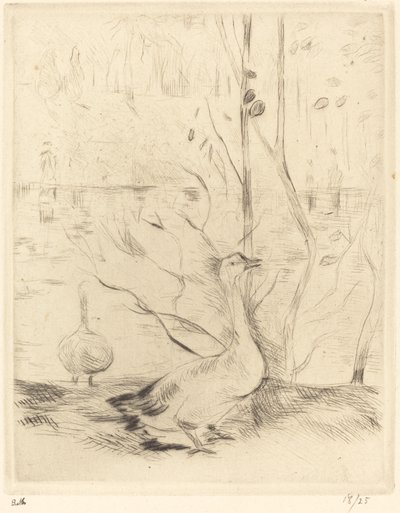 Spaziergang im Boulougne-Wald von Berthe Morisot