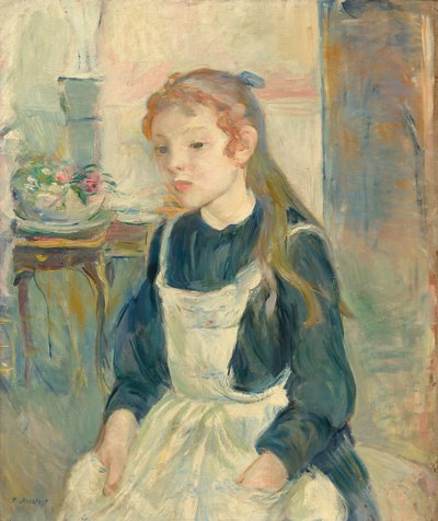 Junges Mädchen mit Schürze, 1891 von Berthe Morisot