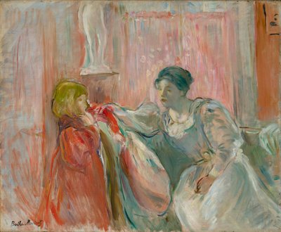 Junge Frau und Kind von Berthe Morisot