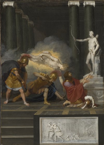 Achilles verwundet von Paris, ca. 1650 von Bertholet Flemal