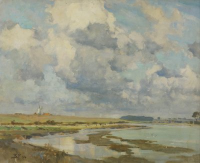 Wolken über dem Orwell von Bertram Priestman
