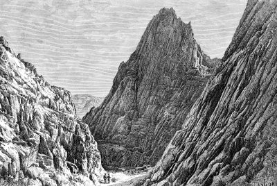 Der Lataband-Pass, Afghanistan, 1895 von Auguste Bertrand