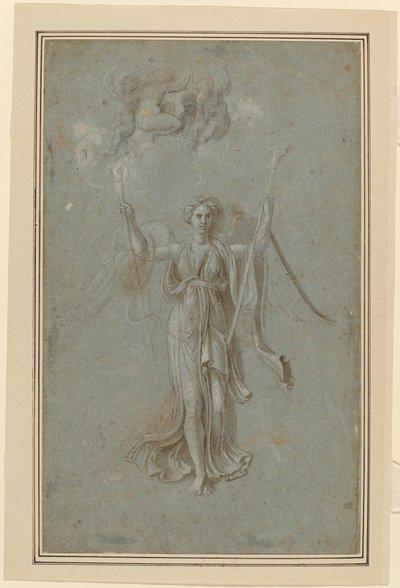 Studie für die Figur des Ruhms von Biagio Pupini