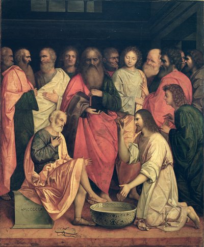 Christus wäscht die Füße der Jünger von Boccaccio Boccaccino