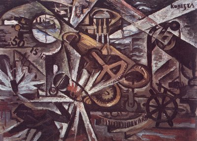 Schwere Artillerie im Einsatz von Bohumil Kubišta