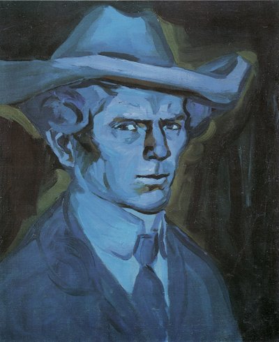 Selbstporträt, 1909 von Bohumil Kubišta