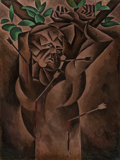 St. Sebastian, 1912 von Bohumil Kubišta