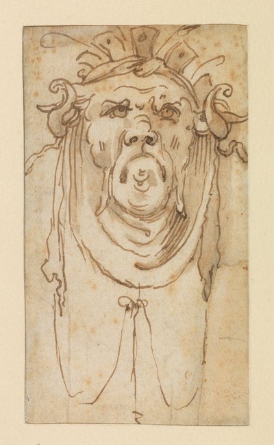 Groteske Maske, 17. Jahrhundert von Bolognese School