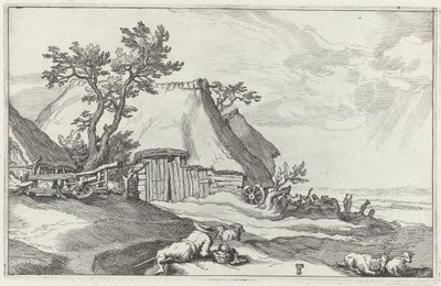 Landschaft mit Bauernhof von Boëtius Adamsz. Bolswert