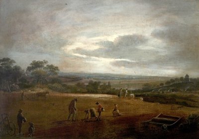 Pflügen und Bohnen säen von British School