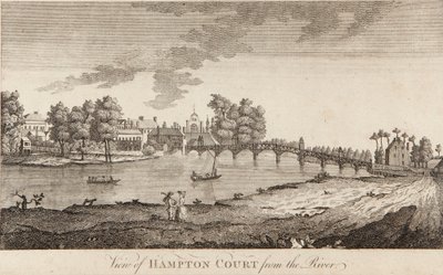 Blick auf Hampton Court vom Fluss aus von British School