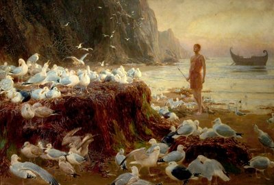Ein Wanderer aus der alten Welt, 1887 von Briton Riviere