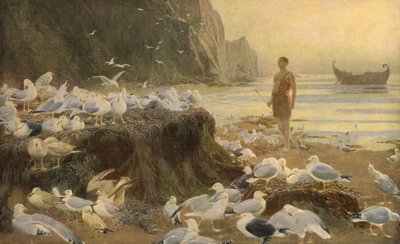 Ein Wanderer aus der alten Welt, 1887, um 1930 von Briton Riviere