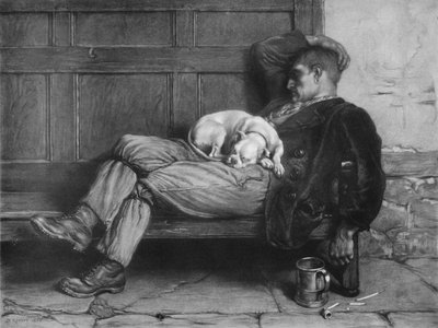 Lasst schlafende Hunde liegen! von Briton Riviere