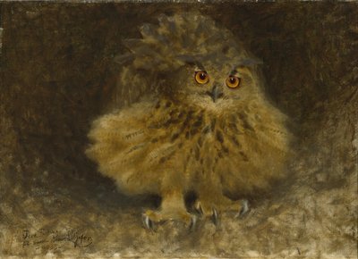 Ein Uhu von Bruno Andreas Liljefors