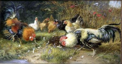 Geflügel in einer Landschaft von Bruno Andreas Liljefors