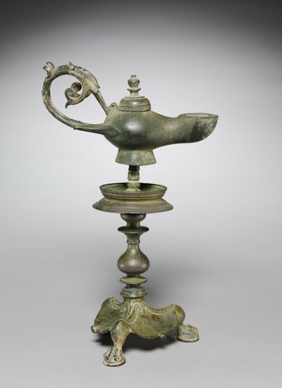 Lampe und Ständer, 400er Jahre von Byzantine